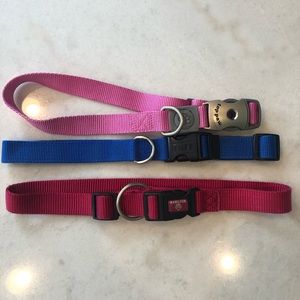 🐶🦴🐾 Three 26 Inch Nylon Dog Collars